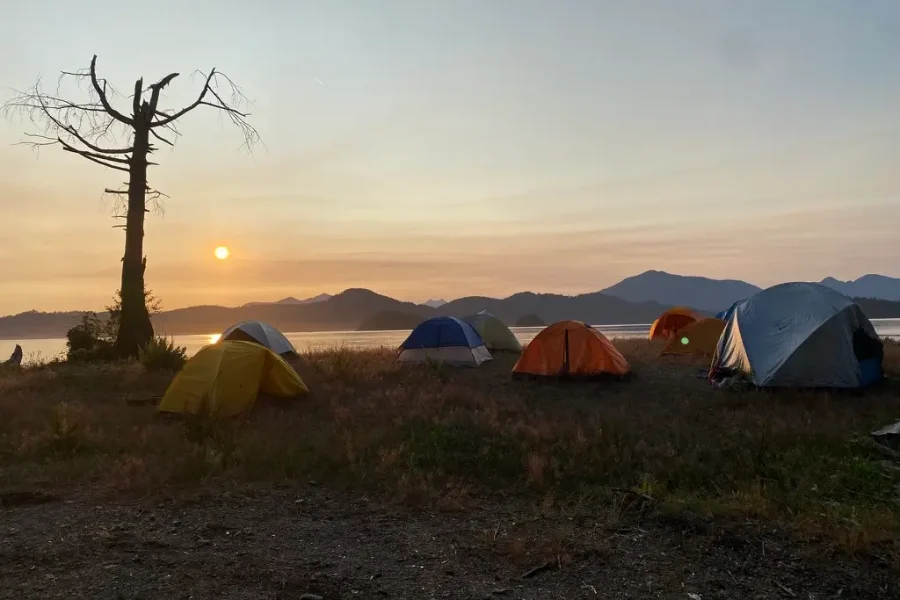 Camp in Sarita Bay (Huu-ay-aht Territory)